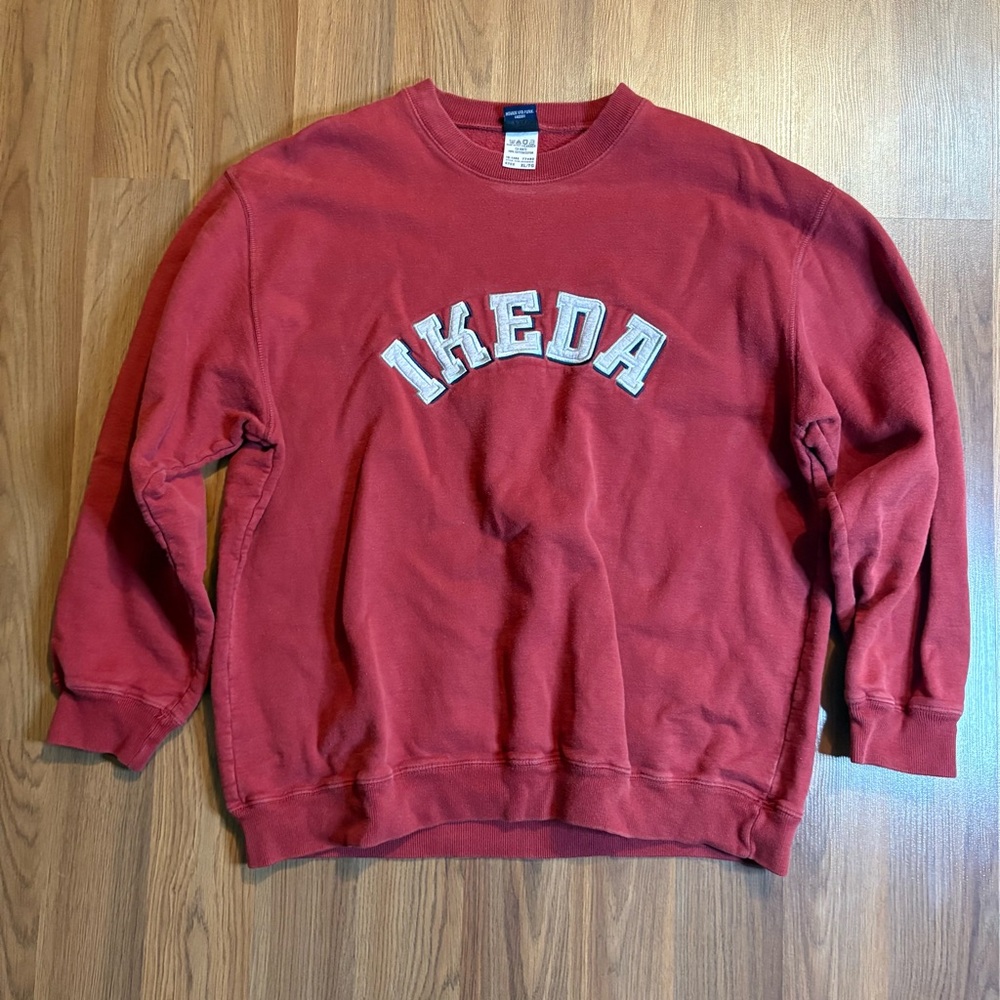 Vintage Ikeda Red Crewneck Sweatshirt